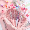 Korean creative fairy stick cute cartoon star into oil quicksand creative magic dazzle color quicksand pen gel ink pen